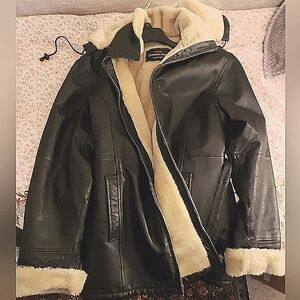 Women's Small Leather Coat